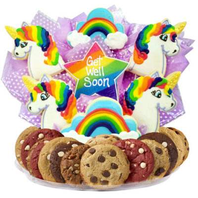Get Well Magical Unicorns BouTray