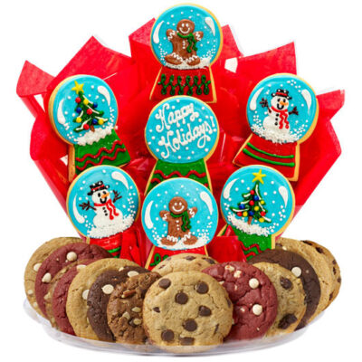 Christmas Snow Globes BouTray