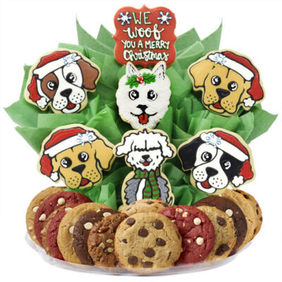 Christmas Puppies BouTray
