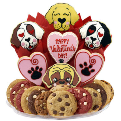 Valentine Puppies BouTray