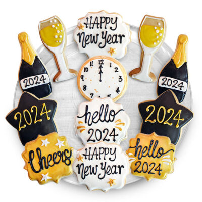 New Years Eve Cookie Favor Tray