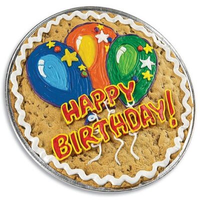 Birthday Balloons Cookie Cake