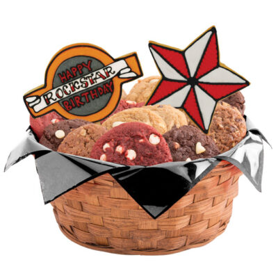 Happy Rockstar Birthday (Red) Basket