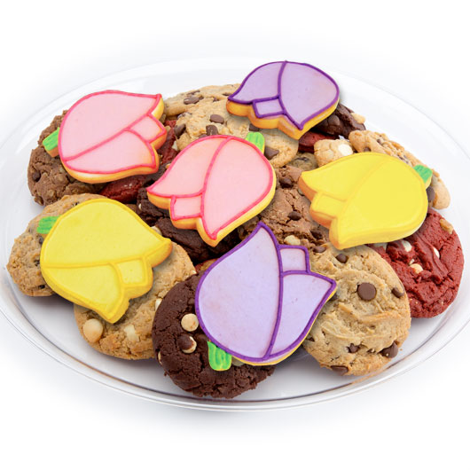 Mom's Tulip Blossoms Cookie Tray